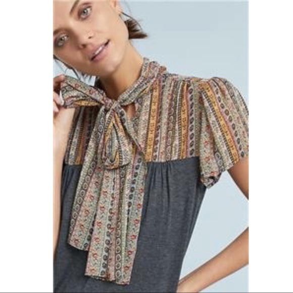 Anthropologie Tops - Anthropologie Tiny Kari Neck-Tie Top